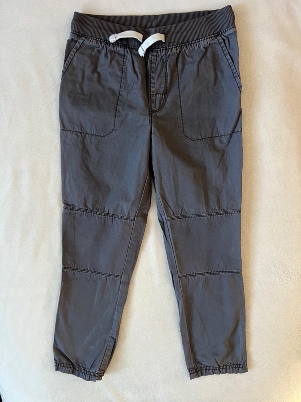 Carter's Charcoal Gray Jogger Pants with White Drawstring